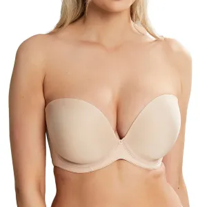 10660 Faith Moulded Strapless Bra | Latte