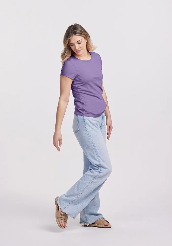 Addie Short Sleeve Crew • Final Sale Deals! - Montana Grape