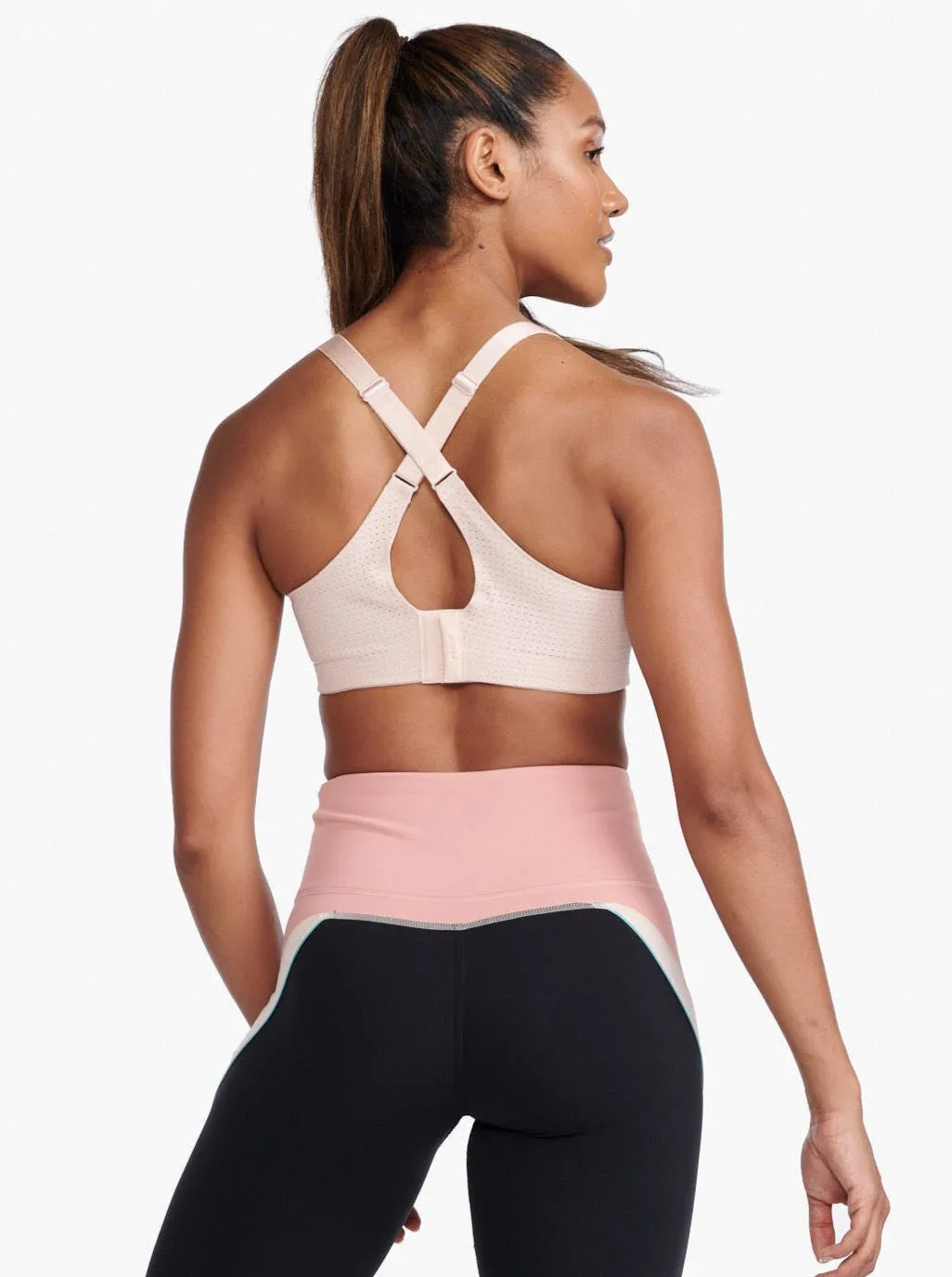 Aero Medium Impact Bra Peach Whip