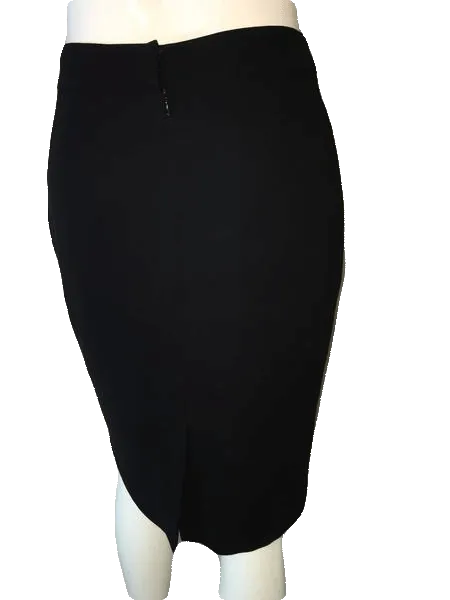 Anne Klein 70's Skirt Black Professional Size 8 SKU 000094