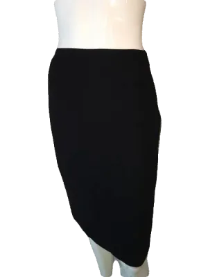 Anne Klein 70's Skirt Black Professional Size 8 SKU 000094