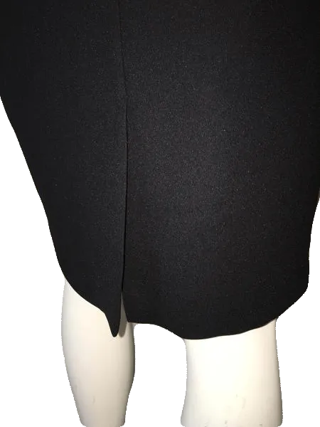Anne Klein 70's Skirt Black Professional Size 8 SKU 000094