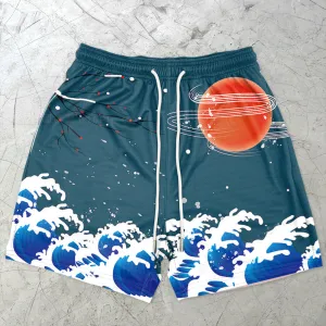 Art Retro Casual Street Sports Shorts