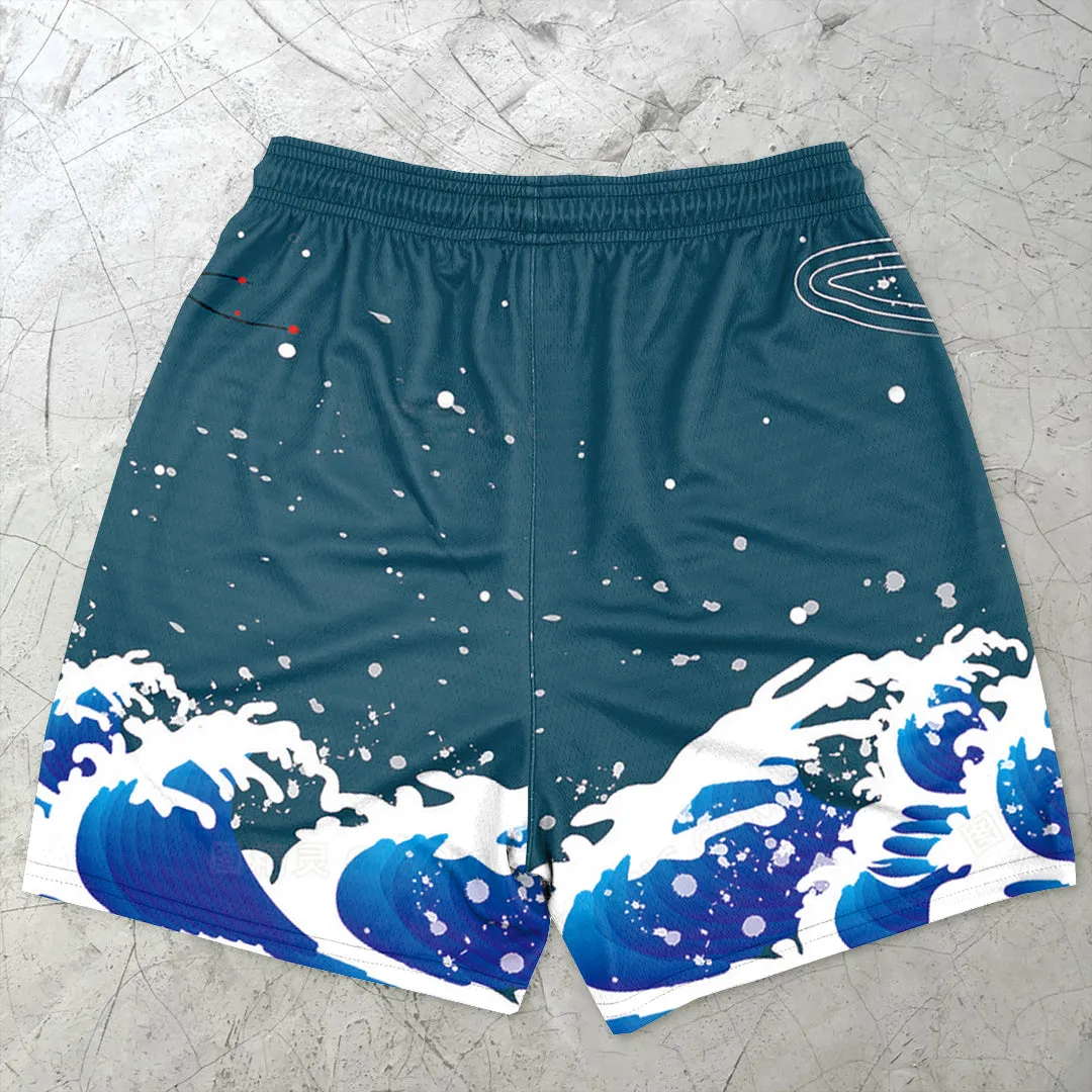 Art Retro Casual Street Sports Shorts