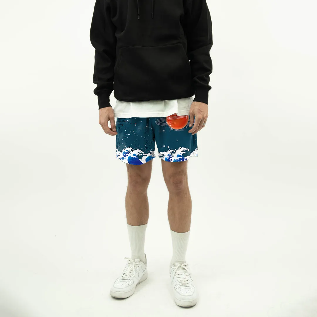 Art Retro Casual Street Sports Shorts