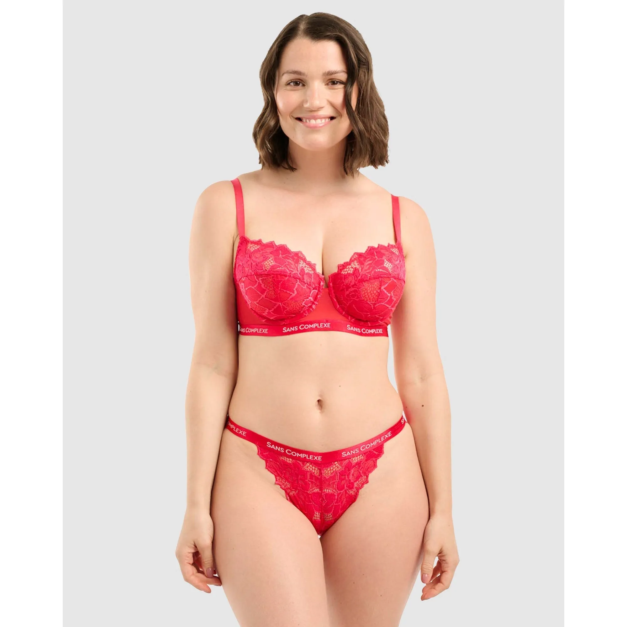 Arum Trend Sheer Lace Longline Balconette Bra