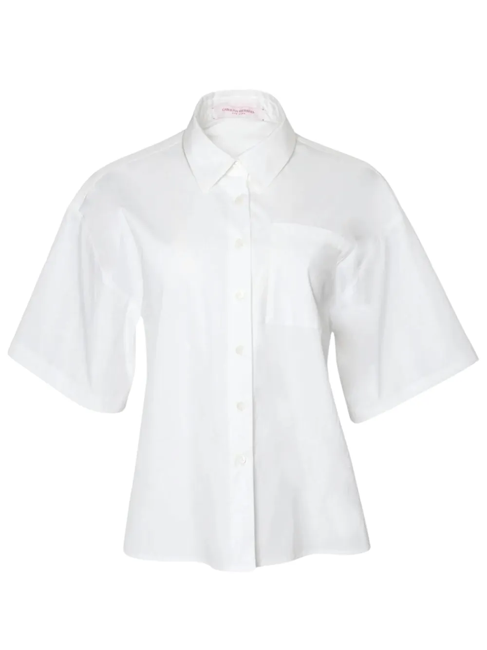 Button Down Top With Pocket