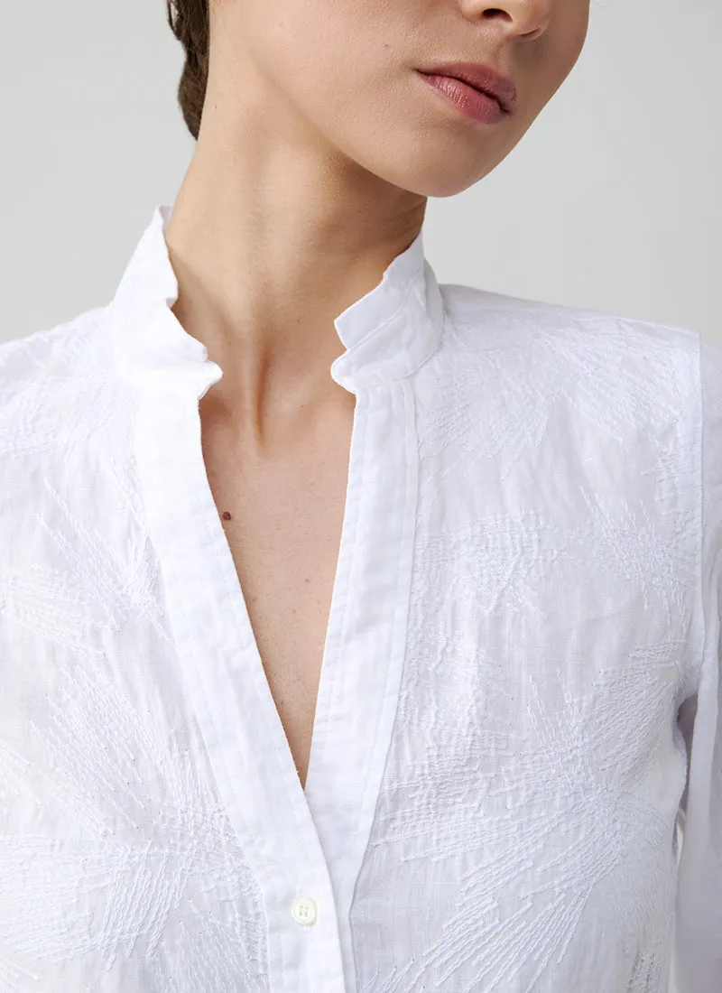 Button Up Embroidered Shirt