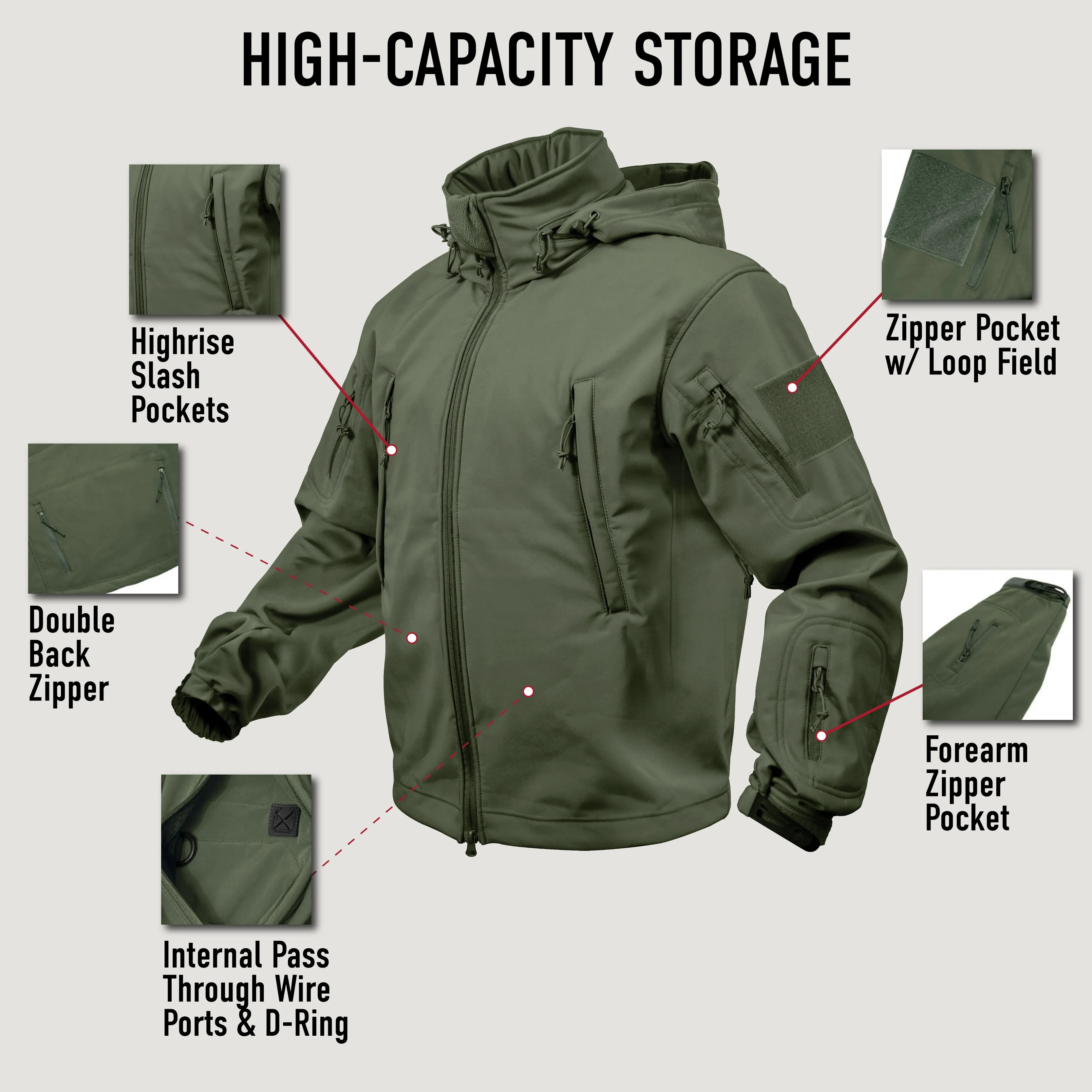 Camo Spec Ops Tactical Soft Shell Jackets