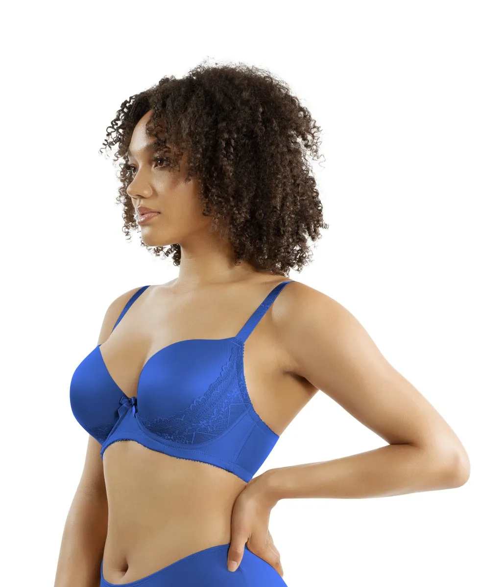 Casey Plunge Molded T-Shirt Bra Nautical Blue- 2801