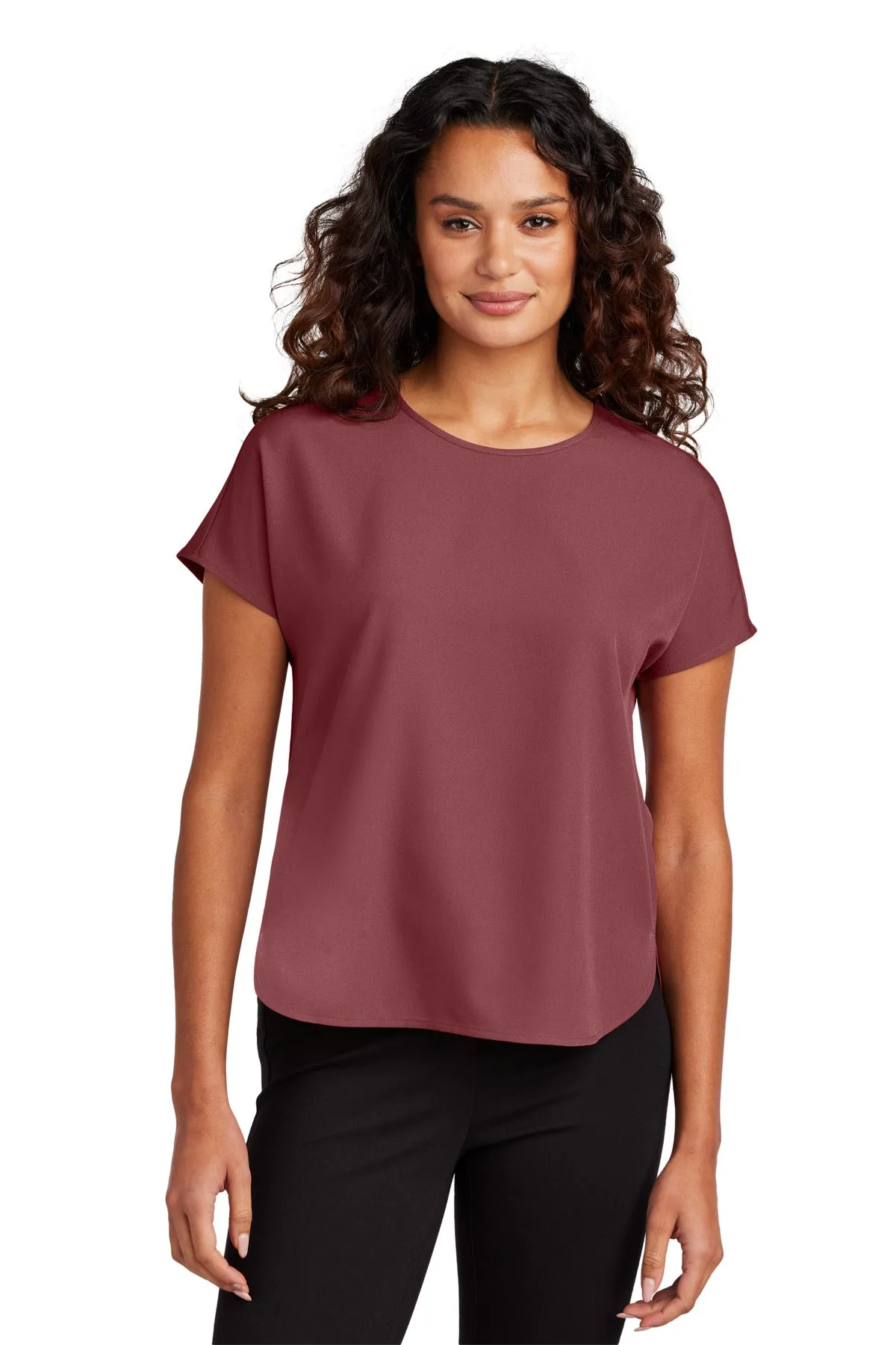 Custom Embroidered - Mercer Mettle™ Women's Stretch Crepe Crew MM2015