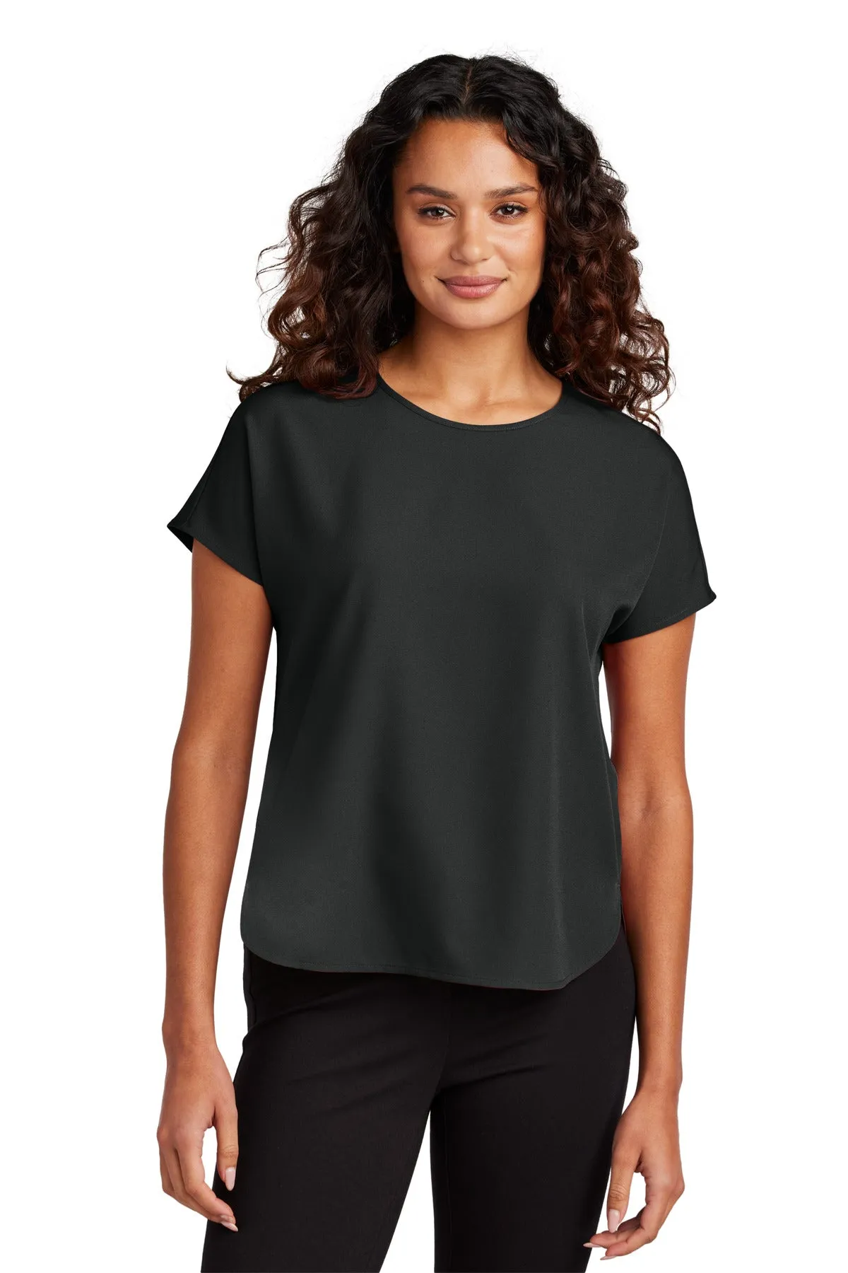 Custom Embroidered - Mercer Mettle™ Women's Stretch Crepe Crew MM2015