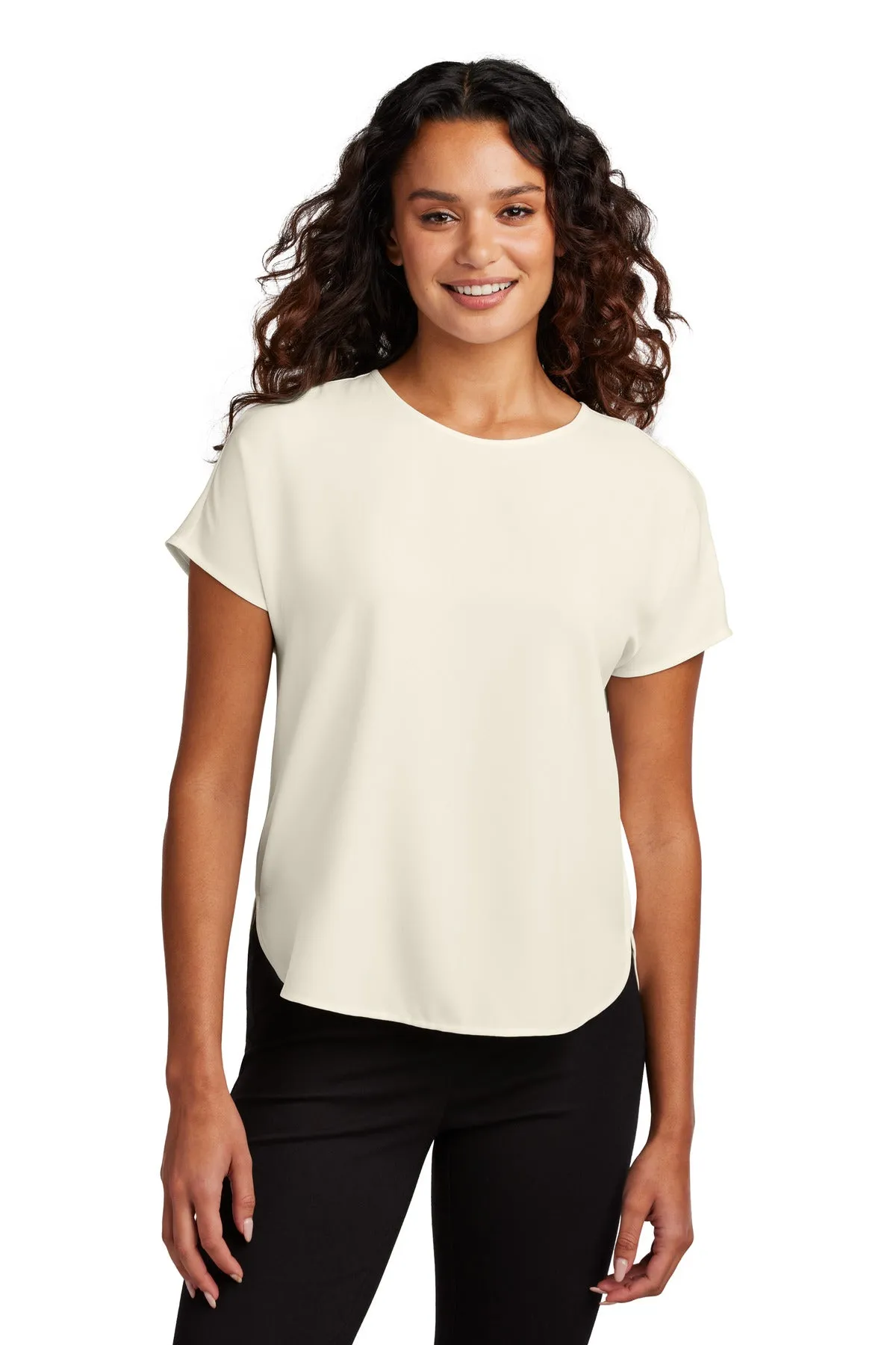 Custom Embroidered - Mercer Mettle™ Women's Stretch Crepe Crew MM2015