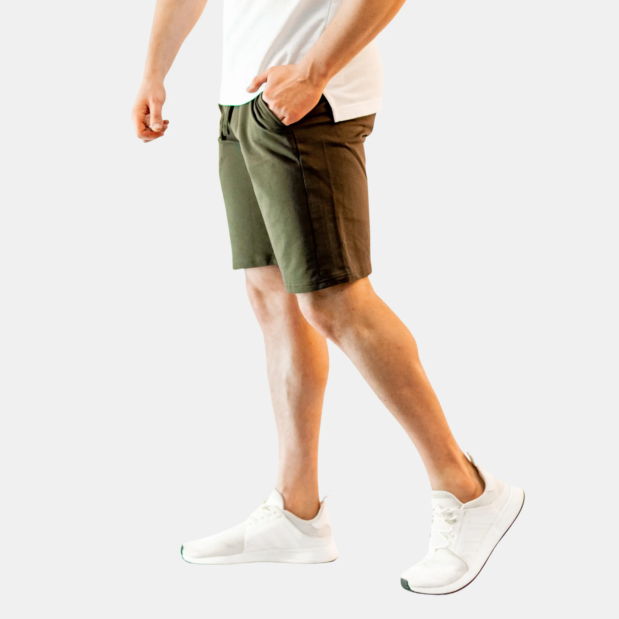 Drawstring Sweat Shorts - Grape Leaf