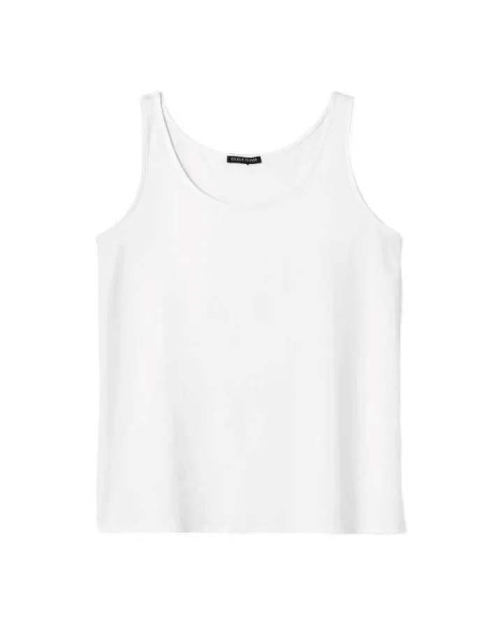 Eileen Fisher Stretch Jersey Scoop Neck Tank