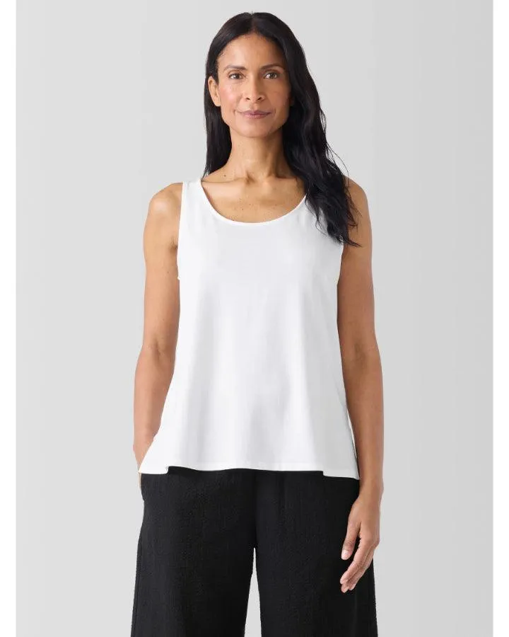 Eileen Fisher Stretch Jersey Scoop Neck Tank