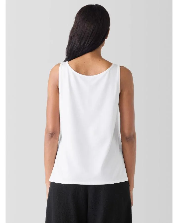 Eileen Fisher Stretch Jersey Scoop Neck Tank