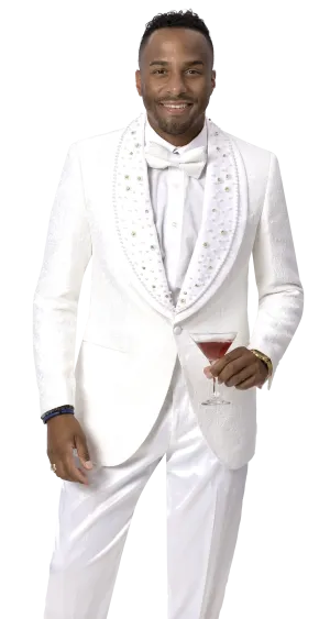 EJ Samuel Fashion Blazer J169-White