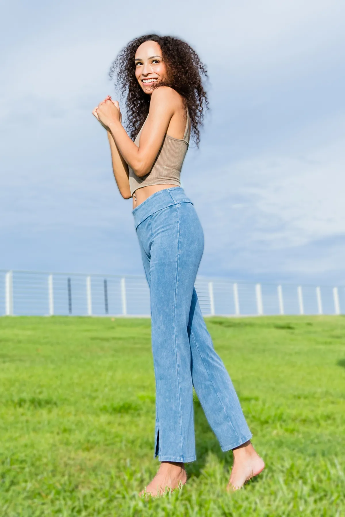 Front Slit Leggings