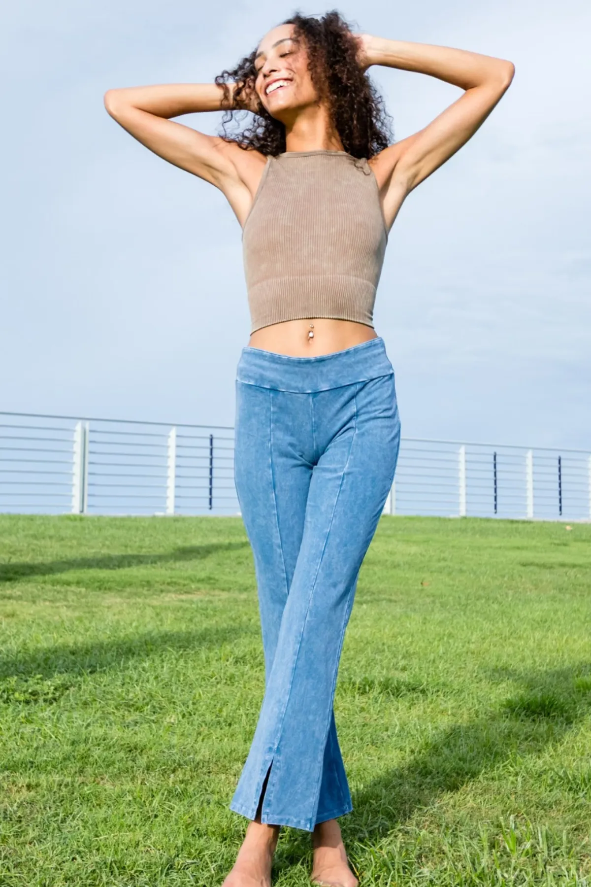 Front Slit Leggings
