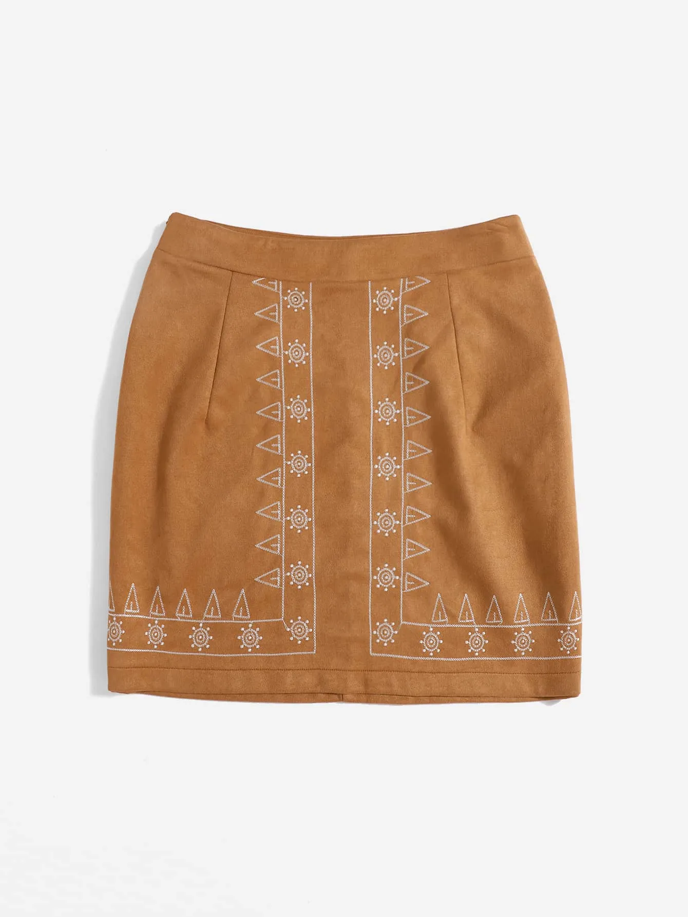 Geometric Short Plus Size Skirt