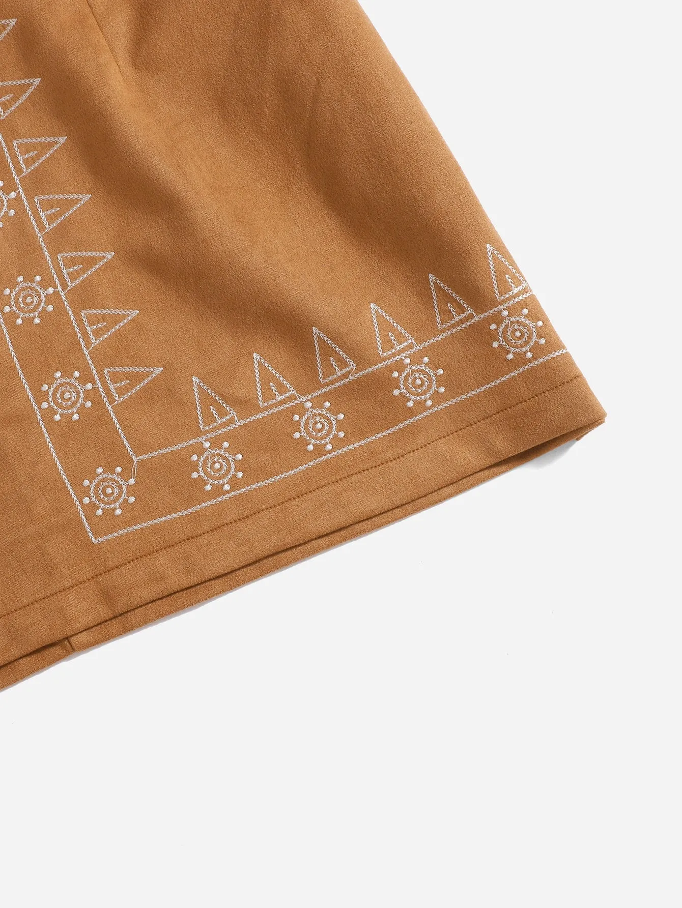 Geometric Short Plus Size Skirt