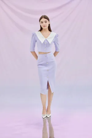 Gerilynn Lilac Pencil Skirt