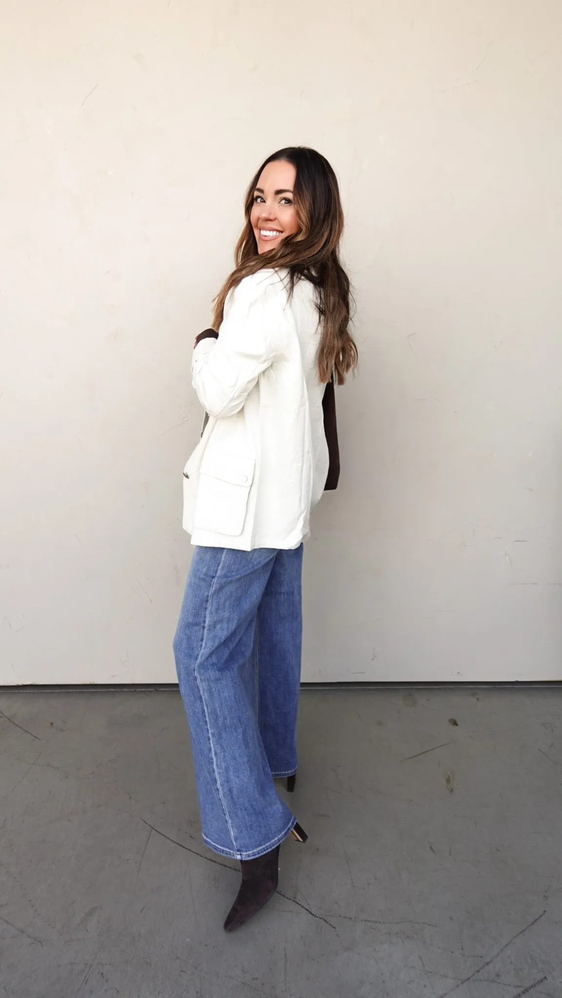 Ivory Lightweight Utility Jacket