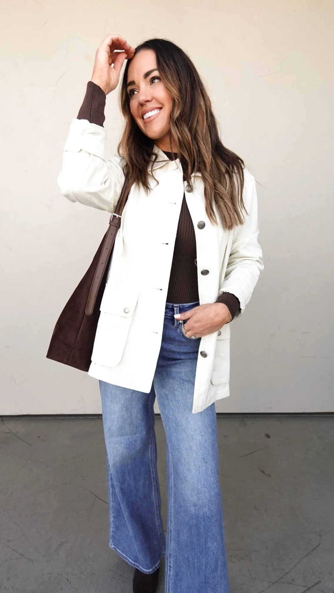 Ivory Lightweight Utility Jacket
