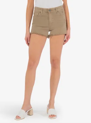 Jane HR Short With Fray Hem [Dark Taupe-KS1279MC8]