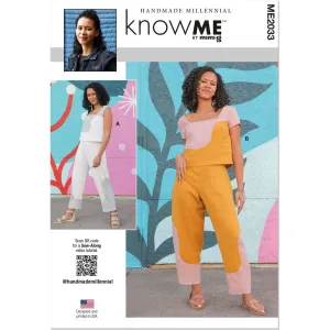 Know Me Pattern ME2033 Misses' Crop Tops and Pants