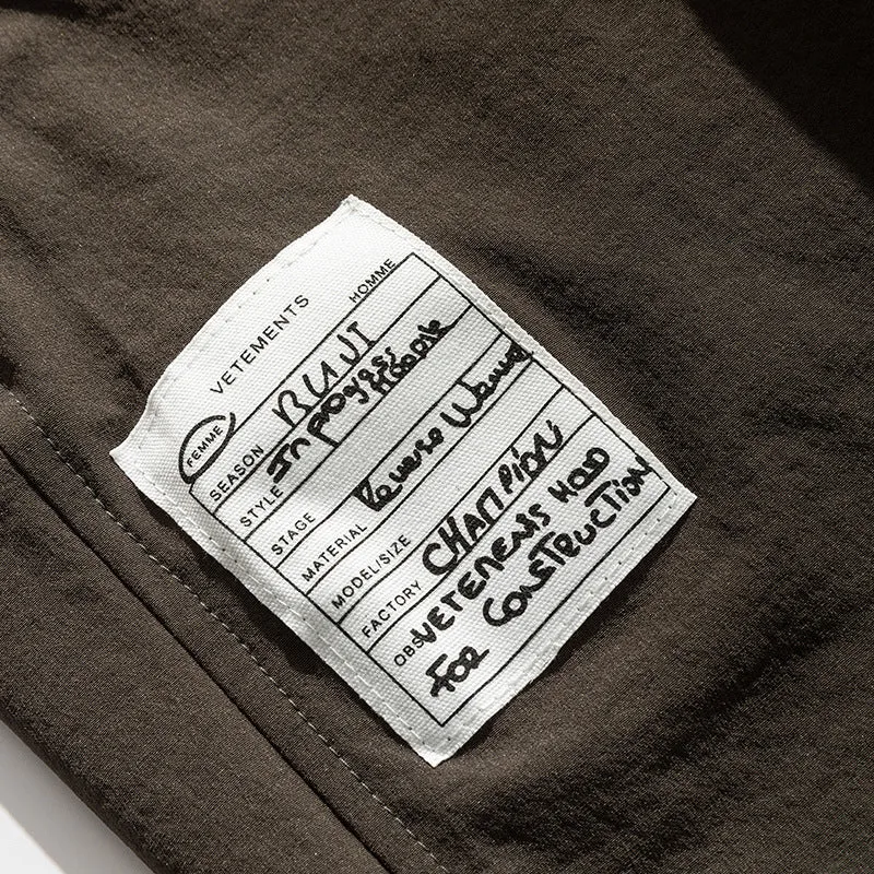 Men Shorts Summer Zipper Casual Retro Loose