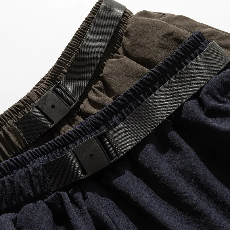 Men Shorts Summer Zipper Casual Retro Loose