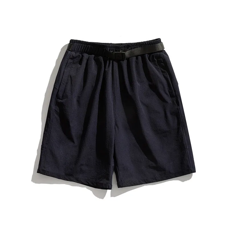 Men Shorts Summer Zipper Casual Retro Loose