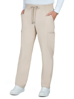 Men's 6-Pocket Drawstring Elastic Waist Neuro Pant - C601 - Khaki