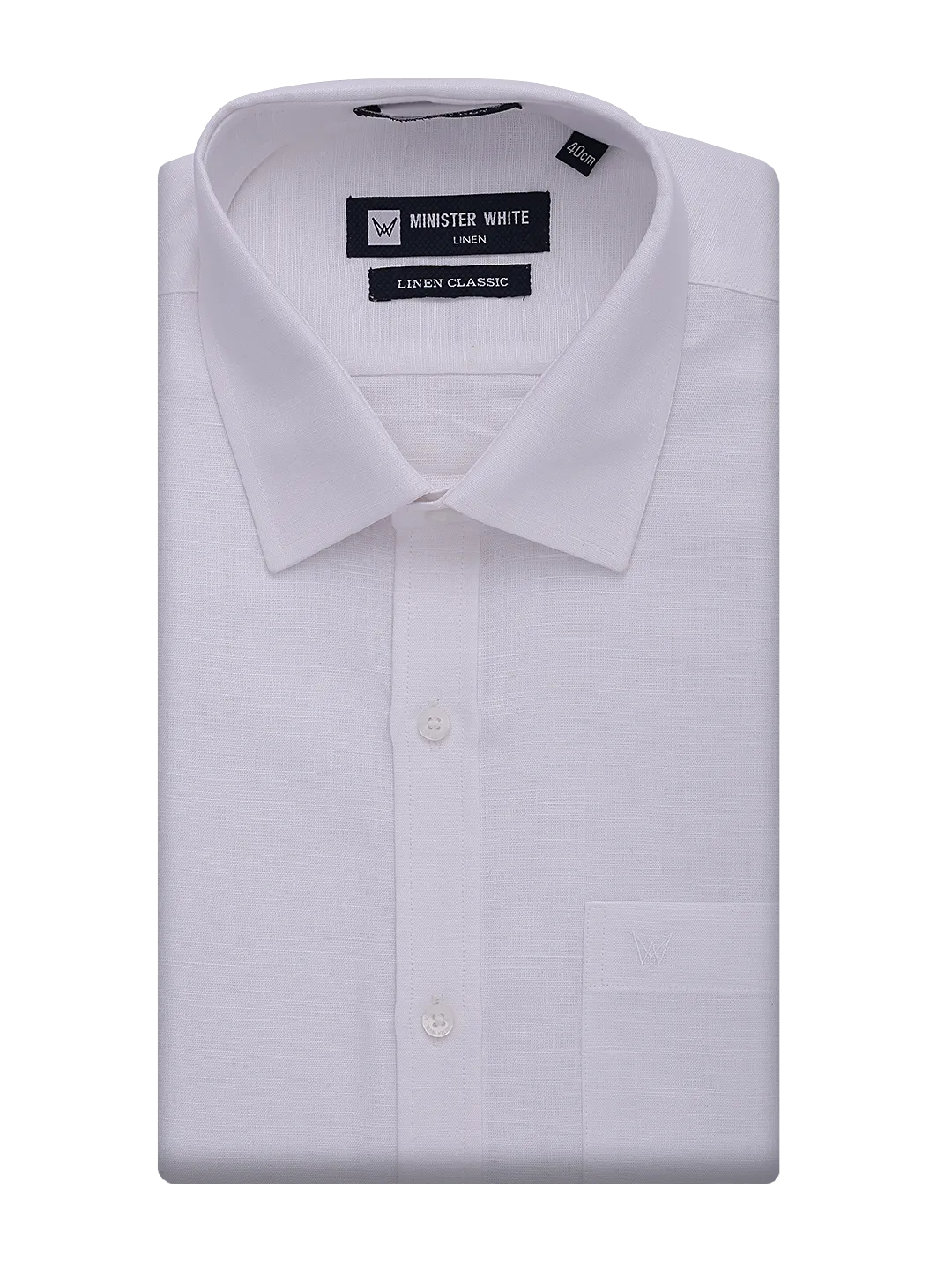 Mens Cotton Linen White Regular Fit Shirt Linen Classic
