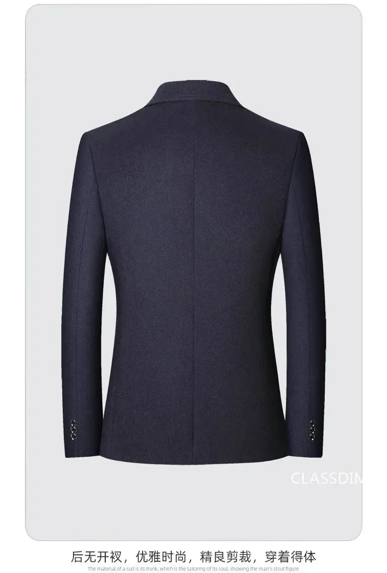 New Autumn Men Formal Wear Suits Blazers Coats Cashmere Business Casual Blazers Jackets Male Slim Fit Blazers Men's Clothing 4XL