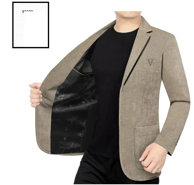 New Spring Autumn Men Plaid Business Blazers Jackets Casual Suits Coats High Quality Male Slim Blazers Coats Men's Clothing 4XL