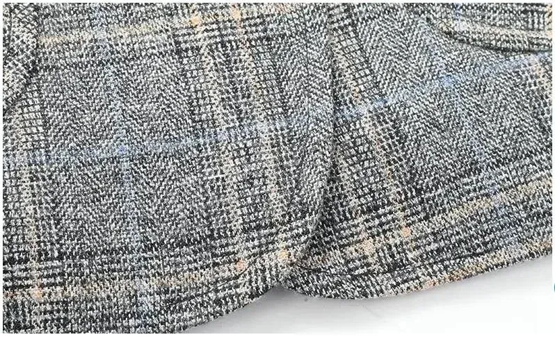 New Spring Autumn Men Plaid Business Blazers Jackets Casual Suits Coats High Quality Male Slim Blazers Coats Men's Clothing 4XL