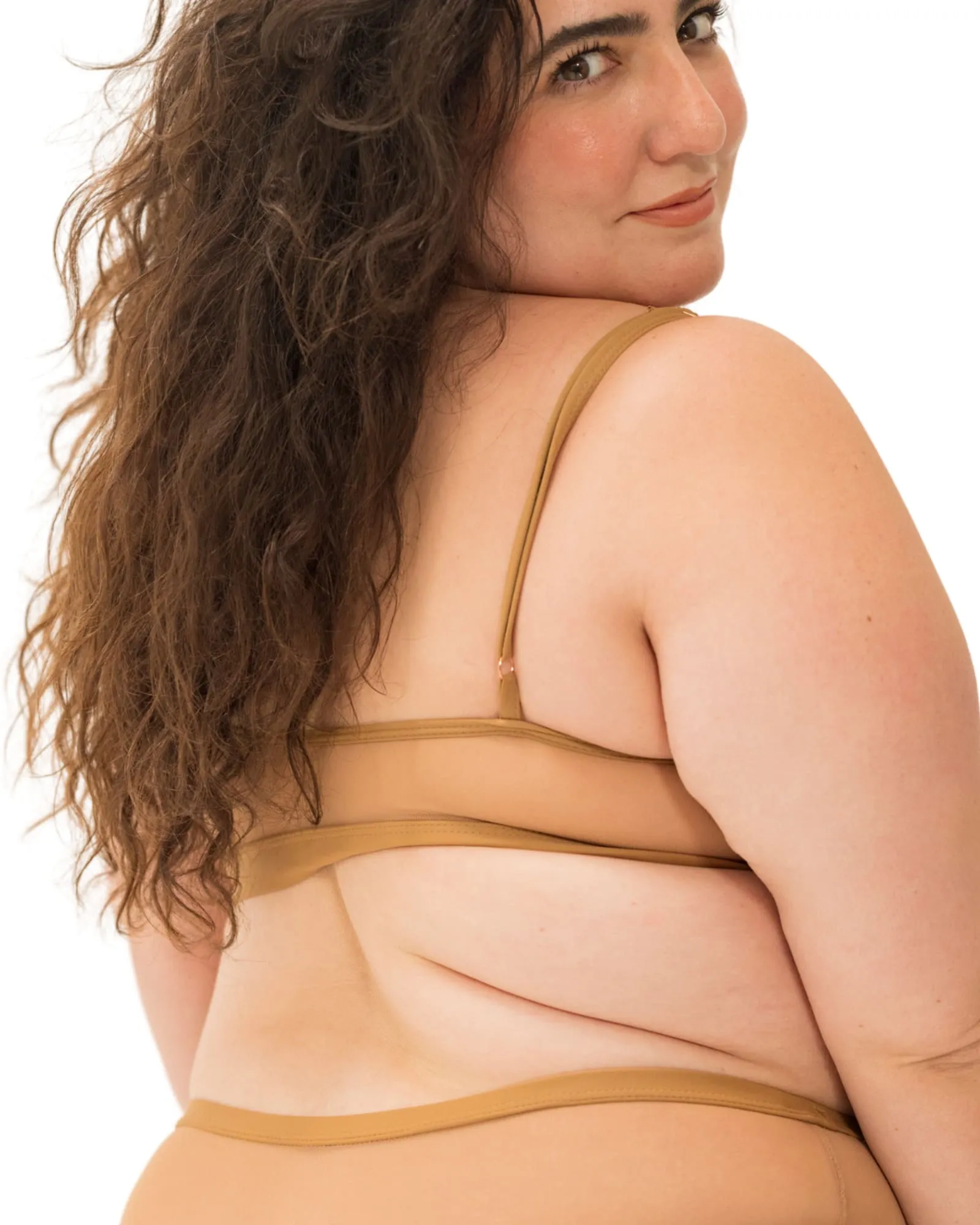 Nude Shade Full Coverage Bralette | Mocha
