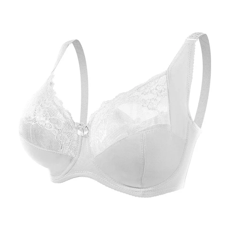 Plus Size Underwire Push Up Lace Bra