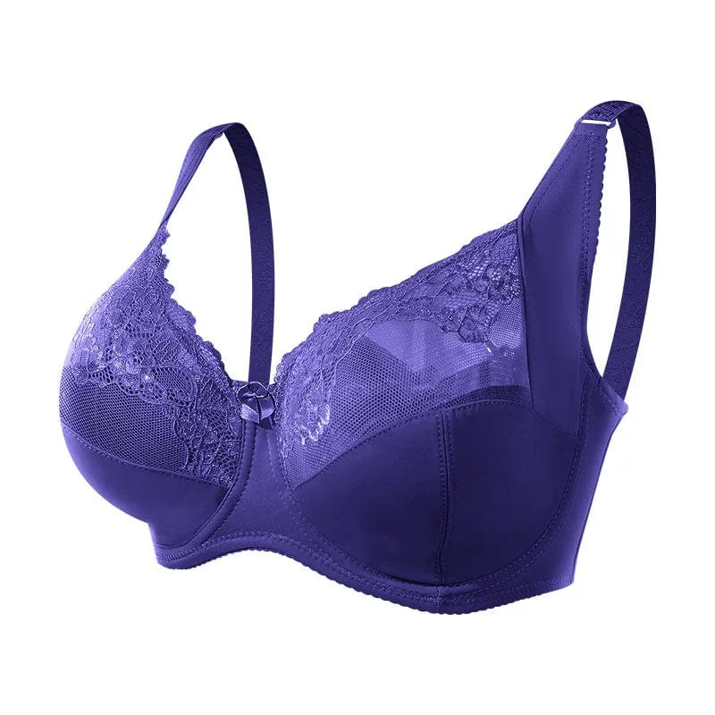 Plus Size Underwire Push Up Lace Bra