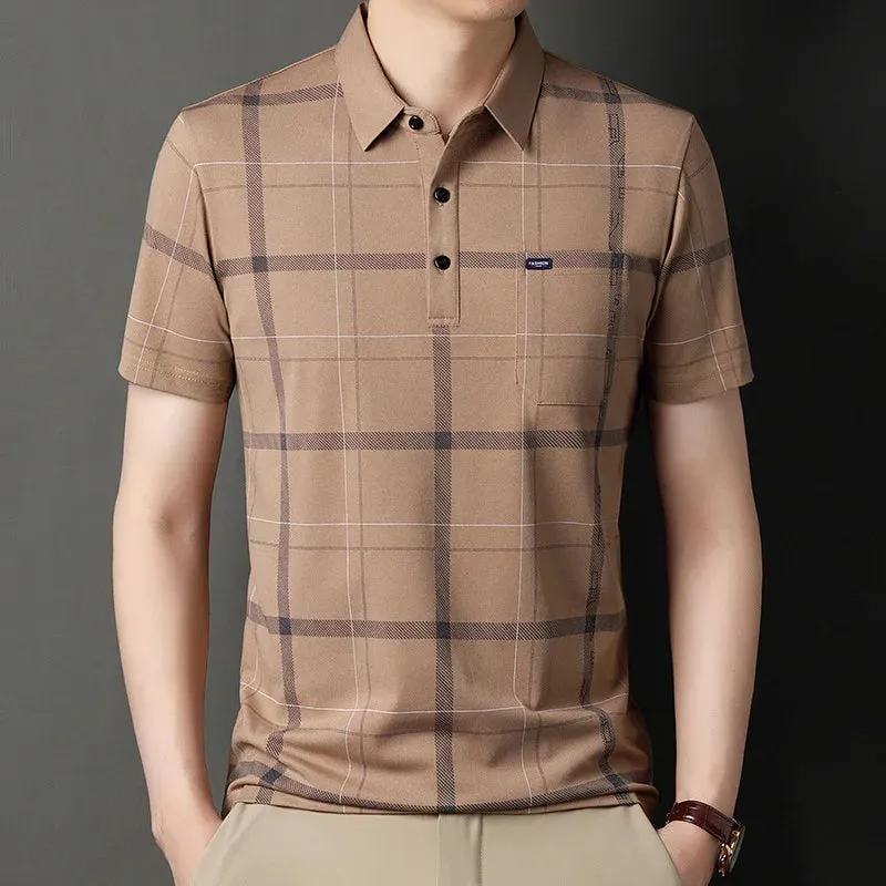 Polo Shirts for Men Casual Short Sleeve Slim Fit