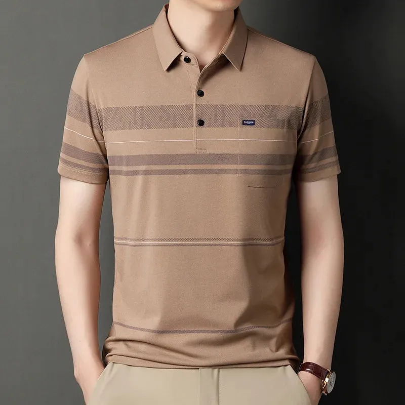 Polo Shirts for Men Casual Short Sleeve Slim Fit
