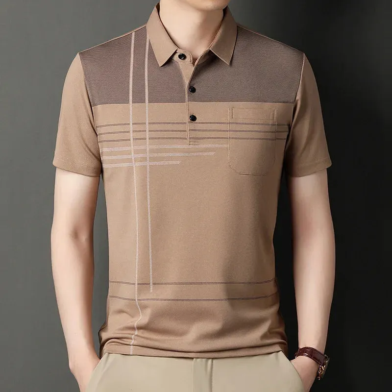 Polo Shirts for Men Casual Short Sleeve Slim Fit