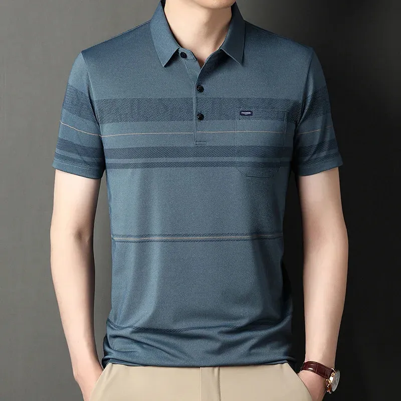 Polo Shirts for Men Casual Short Sleeve Slim Fit