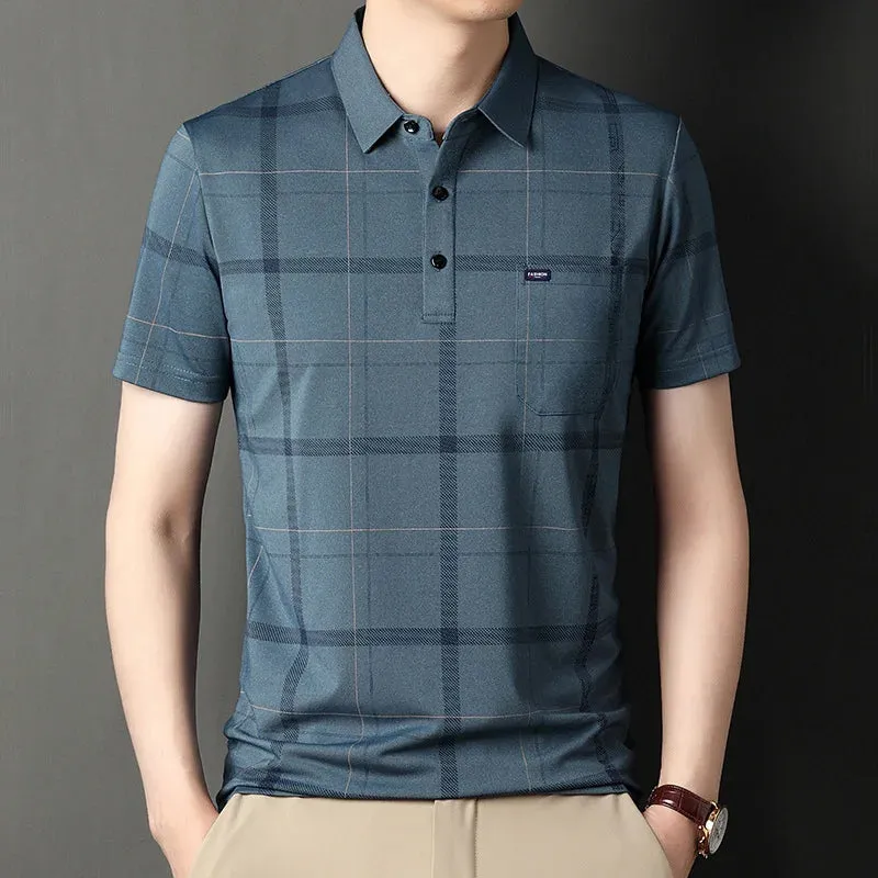 Polo Shirts for Men Casual Short Sleeve Slim Fit
