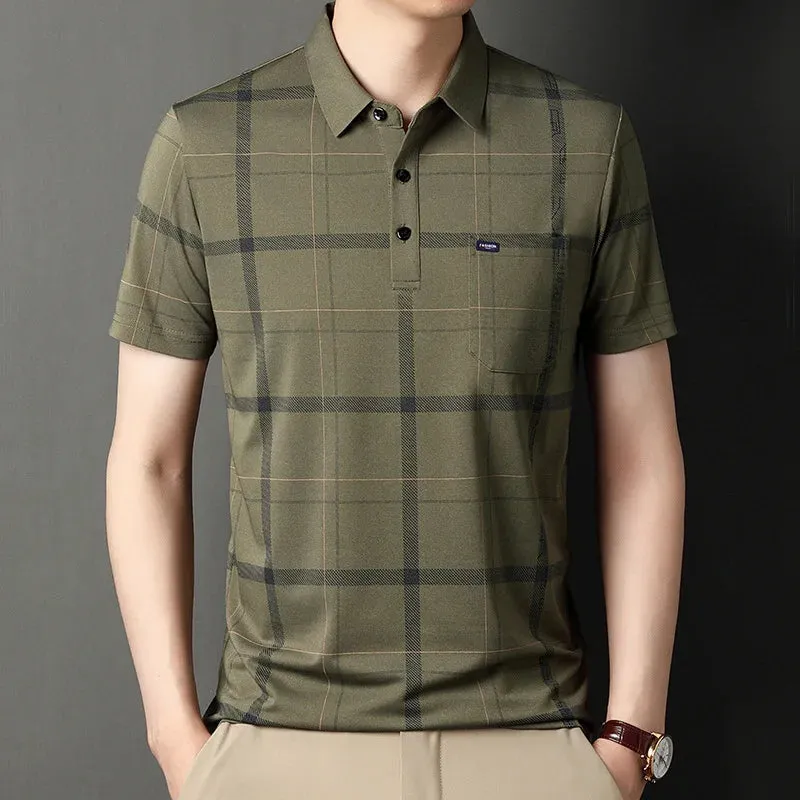 Polo Shirts for Men Casual Short Sleeve Slim Fit