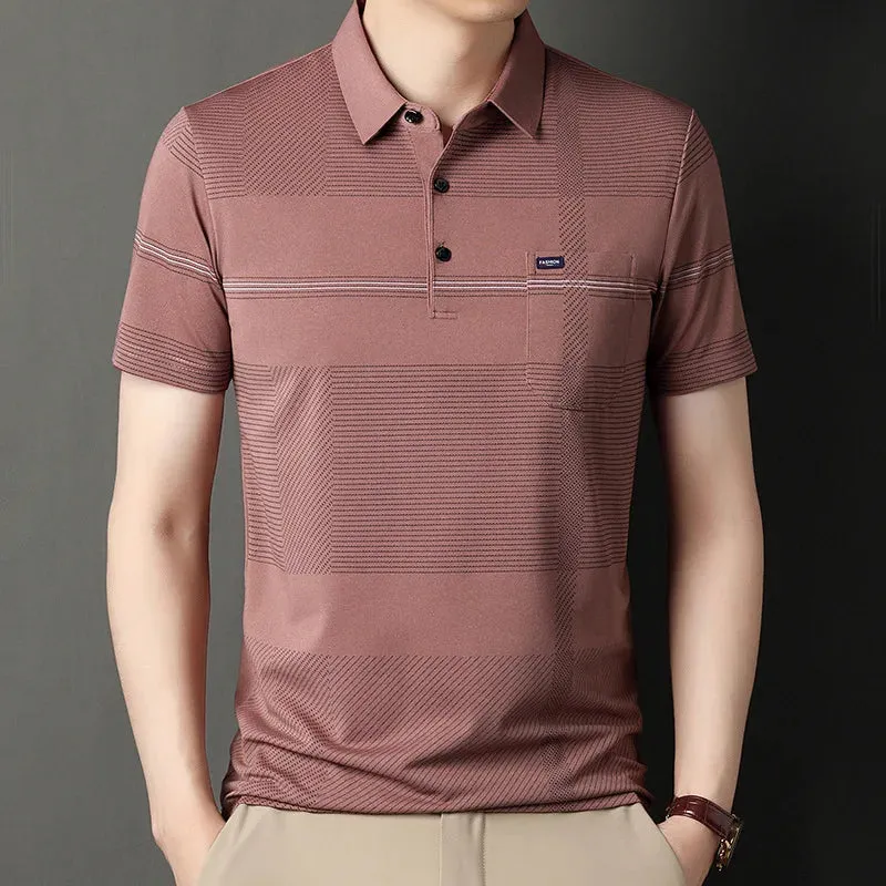 Polo Shirts for Men Casual Short Sleeve Slim Fit