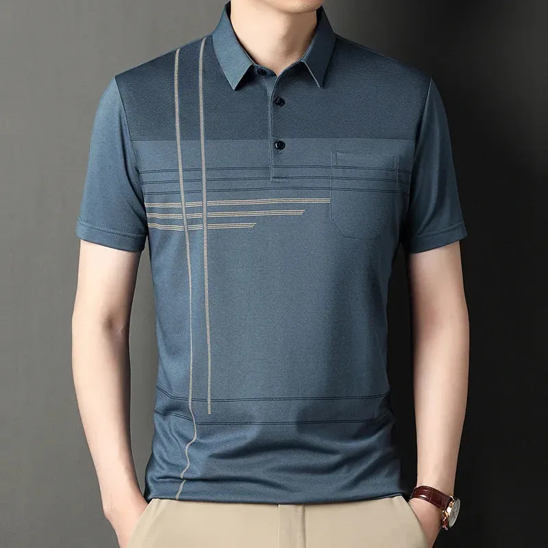 Polo Shirts for Men Casual Short Sleeve Slim Fit